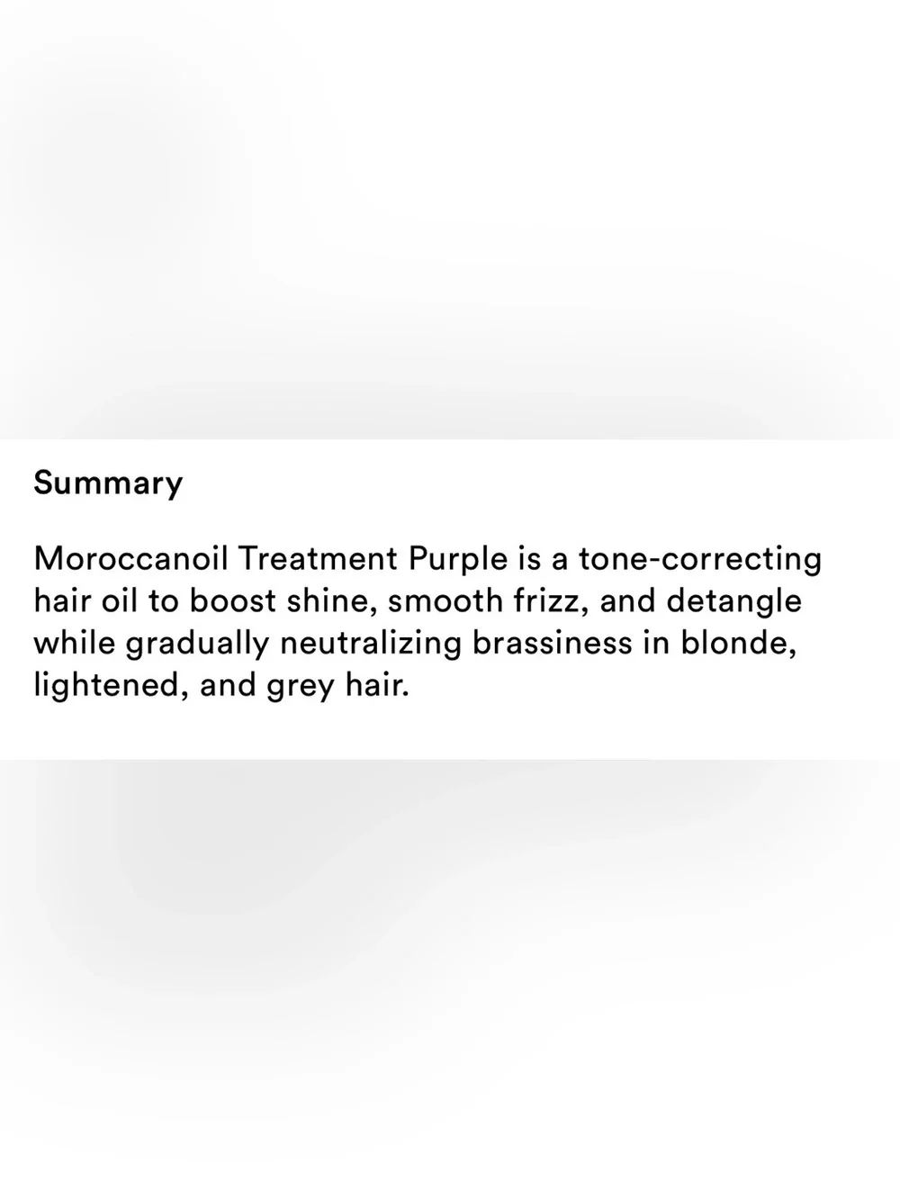 Moroccanoil purple infused